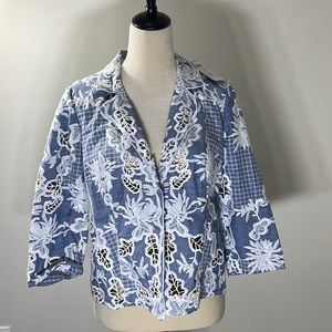 CHICOS LACE LONG SLEEVE JACKET,  NEVER WORN, SIZE 0